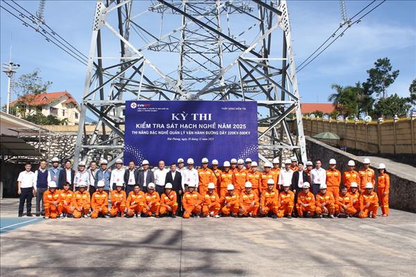 PTC1 tổ chức kỳ thi nâng bậc nghề quản lý vận hành đường dây 2025: Tạo động lực học tập, nâng tầm chuyên môn